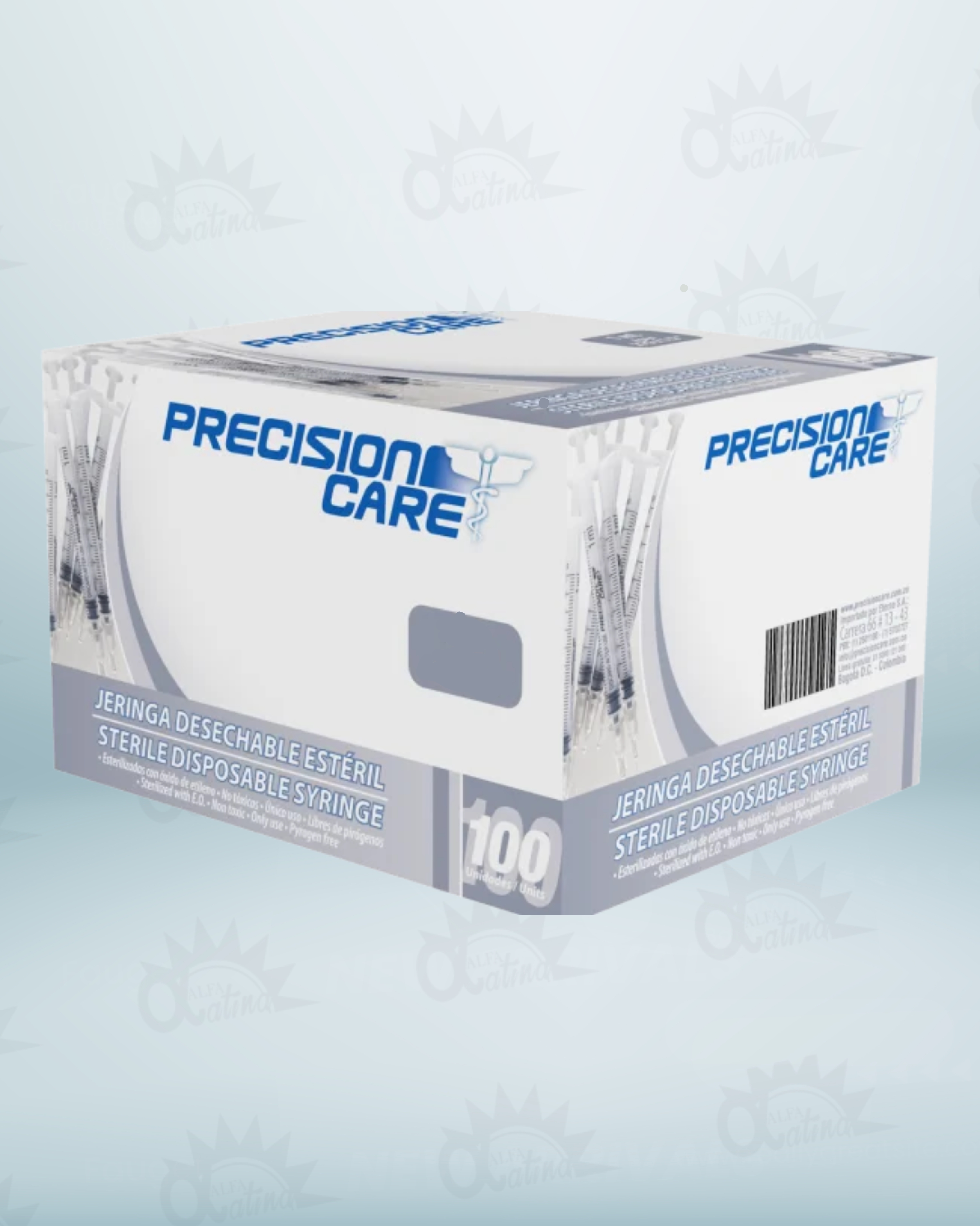 JERINGA 1ML 27G X 1/2. CAJA X 100 UND